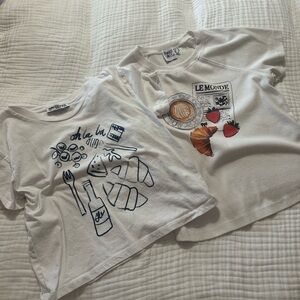 Princess Polly White Graphic Tees Set